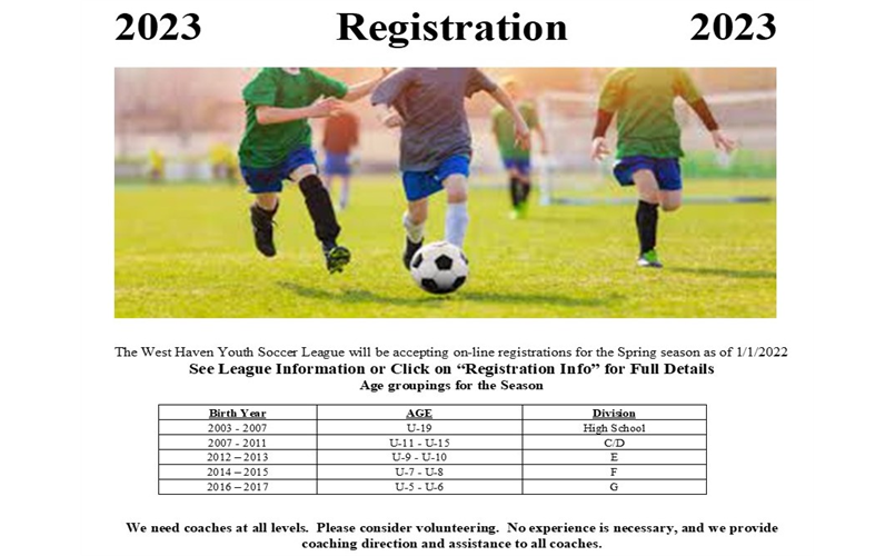 Spring Registration - Please Volunteer to Help