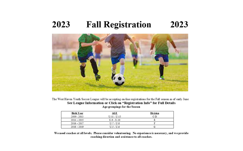 Fall 2023 n-house Registration - Please Volunteer to Help